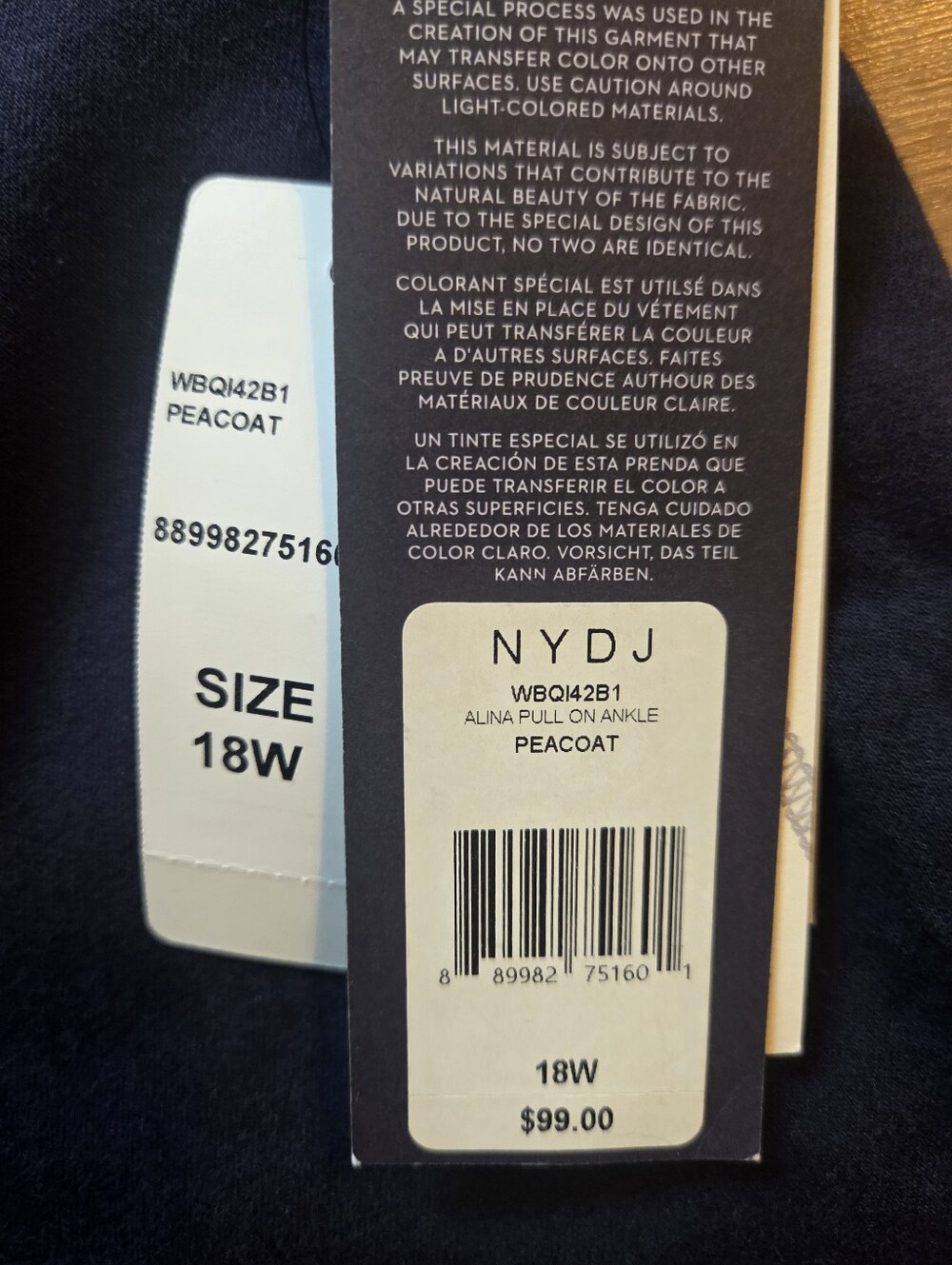 NYDJ Alina Pull On Ankle Jeans Lift & Tuck Technology Size 18W NWT - Picture 12 of 14